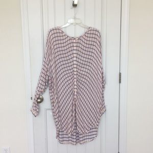 Anthropologie checkered top